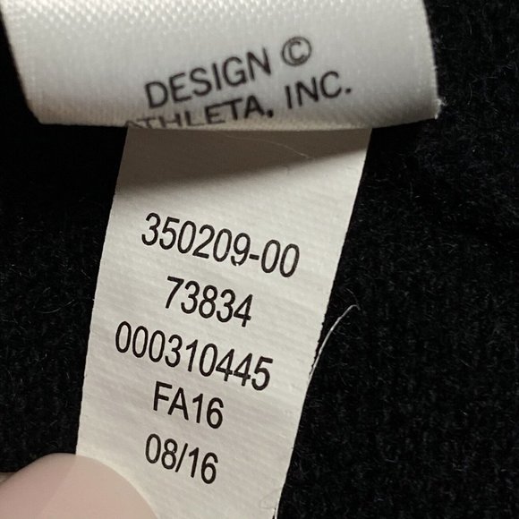 Athleta Wool / Cashmere Black Cardigan Womens Size XS 2 pockets Open Front - Picture 8 of 8